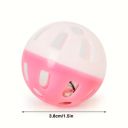 Игрушка для кошек пластиковый мячик с колокольчиком 3.8 см