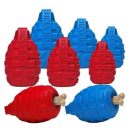 SodaPup (Сода Пап) USA-K9 Grenade – Игрушка-диспенсер для лакомств Граната из суперпрочного материала для собак, розовая