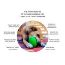 SodaPup (Сода Пап) MKB Dino Egg Treat Dispenser – Игрушка-диспенсер для лакомств Яйцо Динозавра из суперпрочного материала для собак