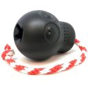 SodaPup (Сода Пап) USA-K9 Magnum Skull Reward Toy – Жевательная игрушка-диспенсер Череп с канатом для лакомств из суперпрочного материала для собак, розовая