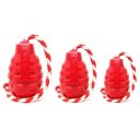 SodaPup (Сода Пап) USA-K9 Grenade Reward Toy – Жевательная игрушка-диспенсер для лакомств Граната с канатом из суперпрочного материала для собак, красная