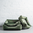 Harley & Cho (Харли энд Чо) Dreamer Green Velour лежак для кошек и собак (зеленый)