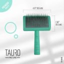 Tauro Pro Line (Тауро про Лайн) Расческа-щетка пластиковая для кошек и собак, мятный