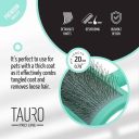 Tauro Pro Line (Тауро про Лайн) Расческа-щетка пластиковая для кошек и собак, мятный