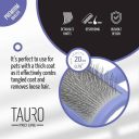 Tauro Pro Line (Тауро про Лайн) Расческа-щетка пластиковая для кошек и собак, фиолетовый