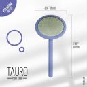 Tauro Pro Line (Тауро про Лайн) Расческа-щетка деревяная круглая для кошек и собак, фиолетовый