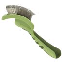 Safari Curved Firm Slicker Brush - Пуходерка для собак изогнутая для длинной шерсти