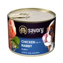 Savory (Cейвори) Chicken Rabbit Puppy - Консервированный корм для щенков (кролик/курица)