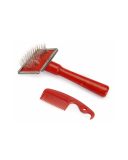 Camon (Камон) Cardatore cromato Con pettinino - щітка-пуходерка з гребінцем