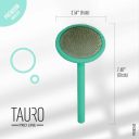 Tauro Pro Line (Тауро про Лайн) Расческа-щетка деревяная круглая для кошек и собак, мятный
