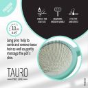 Tauro Pro Line (Тауро про Лайн) Расческа-щетка деревяная круглая для кошек и собак, мятный