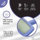 Tauro Pro Line (Тауро про Лайн) Расческа-щетка деревяная прямоугольная для кошек и собак, фиолетовый