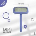 Tauro Pro Line (Тауро про Лайн) Расческа-щетка деревяная прямоугольная для кошек и собак, фиолетовый