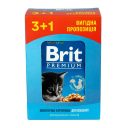 Brit Premium (Брит Премиум) Cat pouch Chicken Chunks for Kitten - Набор паучей с курицей для котят
