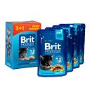 Brit Premium (Брит Премиум) Cat pouch Chicken Chunks for Kitten - Набор паучей с курицей для котят