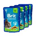 Brit Premium (Брит Премиум) Cat pouch Chicken Slices for Sterilised - Набор паучей с курицей для стерилизованных кошек