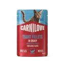 Carnilove (Карнилав) Cat Adult Jelly Multipack - Влажный беззерновой корм для взрослых кошек, набор из 4 вкусов кусочки в соусе