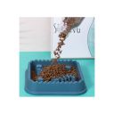 WahoPet (ВахоПет) - Миска для кошек для медленного кормления, с рыбками, голубая