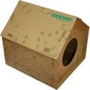 LuckyPet Домик Уикенд картонный для кошек и маленьких собак
