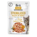 Brit Care (Брит Кеа) Cat Sterilized Fillets in Gravy with Savory Salmon & Tuna - Влажный беззерновой корм для стерилизованных кошек (филе в соусе с лососем и тунцом)