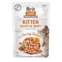 Brit Care (Брит Кеа) Kitten Fillets in Gravy with Savory Salmon - Влажный беззерновой корм для котят (филе в соусе с лососем)