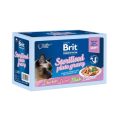 Brit Premium (Брит Премиум) Delicate Fillets in Gravy Family Plate Sterilised - Влажный корм Семейная тарелка для стерилизованных кошек в соусе