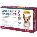 Simparica Trio (Симпарика Трио)-жевательные таблетки от блох, клещей и глистов  для собак 1.25-2.5кг