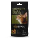 Savory (Сейвори) Cats Snacks Crunchy Balls - Лакомства хрустящие для взрослых привередливых котов, шарики с кошачьей мятой