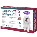 Simparica Trio (Симпарика Трио)-жевательные таблетки от блох, клещей и глистов  для собак 2.5-5.0 кг