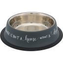 Trixie (Трикси) - Миска металлическая на резиновой основе (серая)