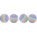 Trixie (Трикси) Игрушка для кошек Мяч радужный набор 4 шт. (вспененная резина)