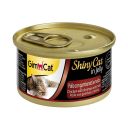 GimCat (Джимкет) Shiny Cat - Влажный корм для кошек (курица, креветки, солод)