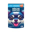 Мясная миска - Влажный корм для взрослых собак кусочки в соусе с лососем