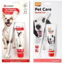 Flamingo (Фламинго) Petcare Toothpaste+Toothbrush набор зубная паста и зубная щетка для собак