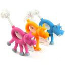 Flamingo Animal With Rope Фламинго Энимал Виз Роуп игрушка для собак, зверек с веревкой, латекс