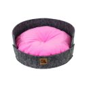 Lucky Pet (Лаки Пет) "Релакс" Лежак для собак и котов, войлок (серо-розовая)