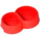 Lucky Pet (Лаки Пэт) №3 - Миска двойная пластиковая для животных, 375+550 мл