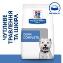 Hills (Хилс) Prescription Diet Canine Derm Complete Mini - лечебный корм для собак мини пород при пищевой аллергии и атопическом дерматите (яйцо/рис)