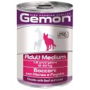 Gemon (Джемон) Dog Medium Adult Chunks with Beef&Liver - Влажный корм с говядиной и печенью для взрослых собак средних пород (кусочки в желе)