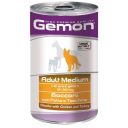 Gemon (Джемон) Dog Medium Adult Chunks with Chicken&Turkey - Влажный корм с курицей и индейкой для взрослых собак средних пород (кусочки в желе)