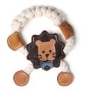 DoggyMan (ДоггиМен) Leather Lion with Rope - Жевательная игрушка для собак лев с канатом, натуральная кожа
