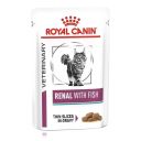 Royal Canin (Роял Канин) Renal Fish Feline - Консервированный лечебный корм с тунцом для кошек при почечной недостаточности (кусочки в подливке)