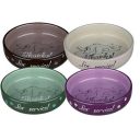 Trixie (Трикси) - Миска керамическая для котов и кошек "Thanks for Service" 0,3 л / 11 см