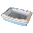 AnimAll (ЭнимАлл) Cat Toilet А970- Туалет для кошек под наполнитель с цветным бортиком и пластиковой сеткой