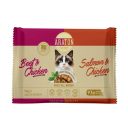 Araton Cats Set Adult Сет Набор влажного корма для взрослых кошек (Лосось и курица + Говядина и курица)