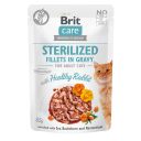 Brit Care (Брит Кеа) Филе в соусе с кроликом для стерилизованных котов (пауч)