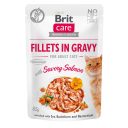 Brit Care (Брит Кеа) Филе в соусе с пикантным лососем для котов (пауч)