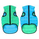 Collar (Коллар) AiryVest Lumi двустороння курточка для собак, салатово-голубая