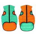 Collar (Коллар) AiryVest Lumi двустороння курточка для собак, салатово-оранжевая