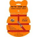 Шлея Collar Dog Extreme, нейлон, с поводком, морские свинки, декоративные крысы, 10 мм, 12-22 см